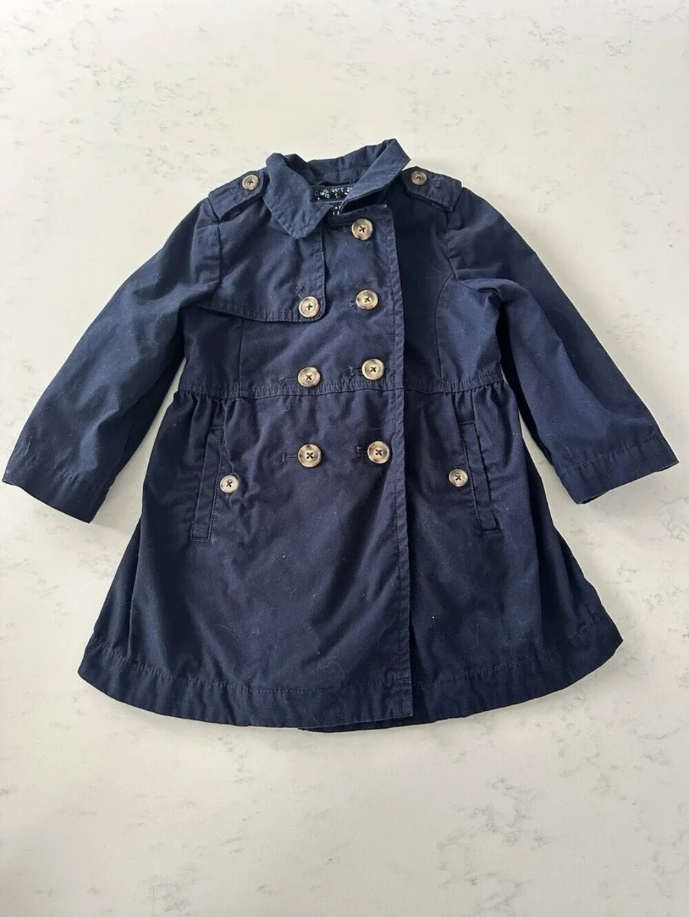 GAP Navy Double-Breasted NAVY Pea Coat for Kids